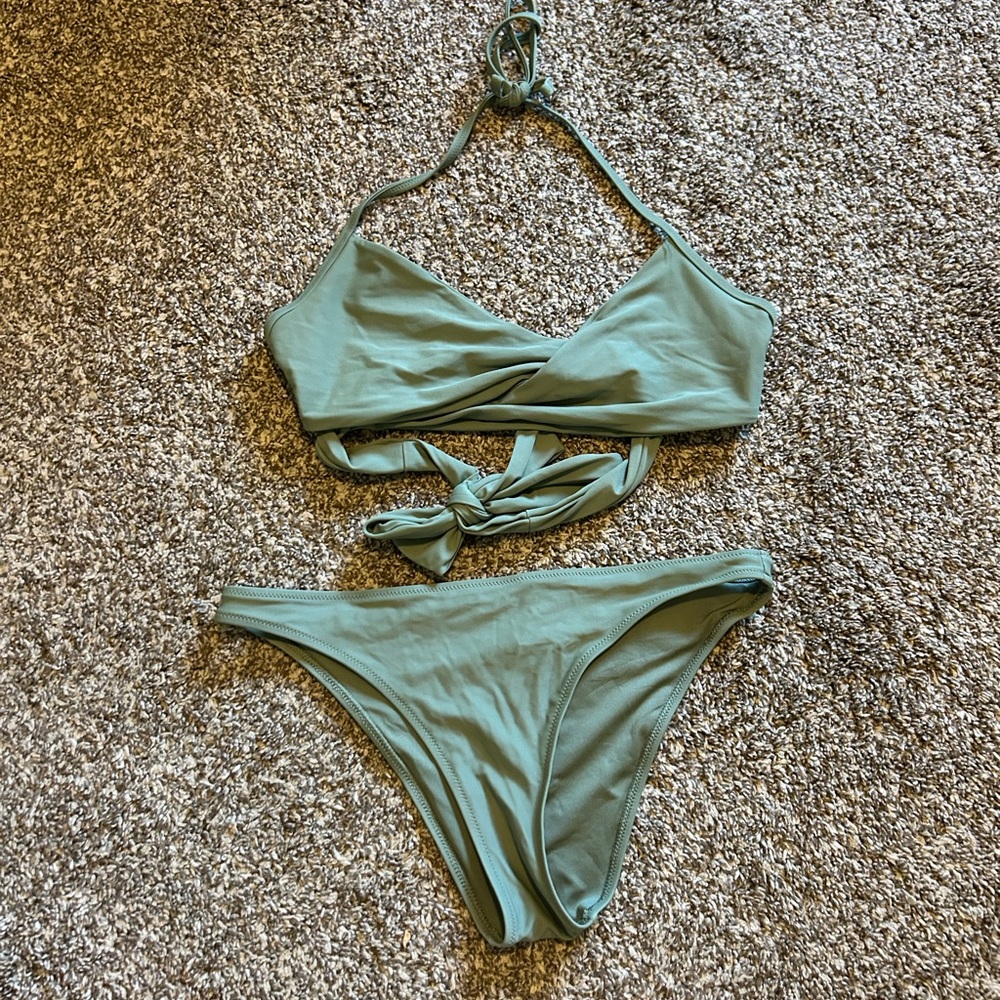 Aerie Green Bikini set